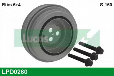 LUCAS ENGINE DRIVE lpd0260 -  Ременный шкив, коленчатый вал